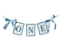 GreatRise Bannière de premier anniversaire 1 an Bannière d'anniversaire 1er anniversaire Chaise haute Bannière 1er anniversaire Décor Drapeau pour garçon fille bébé Premier anniversaire Fête