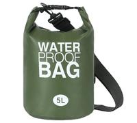 GreatRise Dry Bag Sac fourre-tout étanche avec bandoulière 2 L/5 L/10 L/15 L/20 L/30 L Sac étanche portable pour rafting, natation, bateau, kayak, camping, Vert armée., 2L