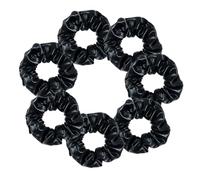 GreatRise Élastique à cheveux pour femme - Paillettes - Doux - Pour queue de cheval - N'abîme pas les cheveux et ne casse pas - Pour femmes et filles - Cheveux épais et fins - Noir
