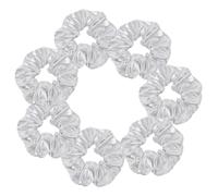 GreatRise Élastique à cheveux pour femme - Paillettes - Doux - Pour queue de cheval - N'abîme pas les cheveux et ne casse pas - Pour femmes et filles - Cheveux épais et fins - Gris argenté
