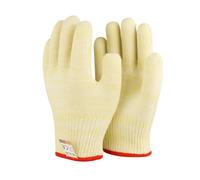 GreatRise Gants de barbecue résistants à la chaleur jusqu'à 500 °C - Gants de cuisine en aramide ignifuge - Antidérapants - Gants de cuisine pour barbecue, cuisson - Jaune #2 = 24 cm