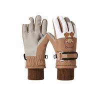 GreatRise Gants de ski pour enfants de 4 à 12 ans, filles, garçons, chauds, avec polaire, imperméables, gants d'hiver coupe-vent, pour snowboard, ski, cyclisme, plein air, Style 22, M