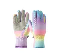 GreatRise Gants de ski pour enfants de 4 à 12 ans, filles, garçons, chauds, avec polaire, imperméables, gants d'hiver coupe-vent, pour snowboard, ski, cyclisme, plein air, Style 26, L