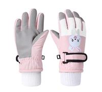 GreatRise Gants de ski pour enfants de 4 à 12 ans, filles, garçons, chauds, avec polaire, imperméables, gants d'hiver coupe-vent, pour snowboard, ski, cyclisme, plein air, Style 23, M