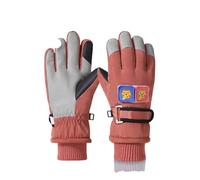 GreatRise Gants de ski pour enfants de 4 à 12 ans, filles, garçons, chauds, avec polaire, imperméables, gants d'hiver coupe-vent, pour snowboard, ski, cyclisme, plein air, Style 17, L