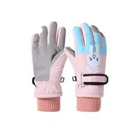 GreatRise Gants de ski pour enfants de 4 à 12 ans, filles, garçons, chauds, avec polaire, imperméables, gants d'hiver coupe-vent, pour snowboard, ski, cyclisme, plein air, Style 21, L