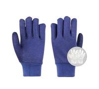 GreatRise Gants de travail avec doublure en peluche - Gants de jardinage en coton - Gants de montage isolés - Gants de jardinage - Gants de protection pour ouvriers du bâtiment - Mécaniciens - Bleu