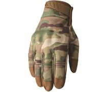 GreatRise Gants tactiques imperméables, gants d'intervention militaires, avec écran tactile, antidérapants, gants de protection, gants de moto, pour Bushcraft, chasse, cyclisme, camouflage, taille L