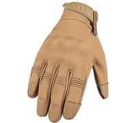 GreatRise Gants tactiques imperméables, gants d'intervention militaires, avec écran tactile, antidérapants, gants de protection, gants de moto, pour Bushcraft, chasse, cyclisme, marron, taille L