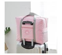 GreatRise Grand sac de sport étanche - Sac de voyage pliable - Sac de natation - Sac de weekend - Avec manches à roulettes - Pour salle de gym, piscine, vacances, voyage, sport en plein air, Rose,