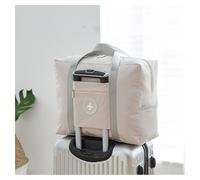 GreatRise Grand sac de sport étanche - Sac de voyage pliable - Sac de natation - Sac de weekend - Avec manches à roulettes - Pour salle de gym, piscine, vacances, voyage, sport en plein air, beige,