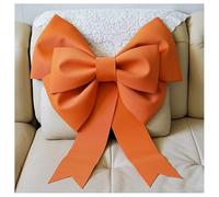 GreatRise Grandes Boucles - Nœud de Noël Géant - Décoration de Sapin de Noël - Nœud Pendentif - Décoration de Fête - Décoration de Mariage - Décoration de Maison - Orange - 30 cm
