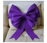 GreatRise Grandes Boucles - Nœud Géant pour Sapin de Noël - Décoration Pendue - Nœud Cadeau - Nœud pour Voiture - Décoration pour Sapin de Noël, Cheminée, Porte d’Entrée, Mariage, Fête - Violet Foncé