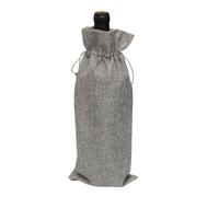 GreatRise Lot de 10 sacs à vin en toile de jute avec cordon de serrage - Réutilisables - Sacs cadeaux pour bouteilles de vin, bouteilles de champagne, banquet - Pour mariage, fête, dégustation à