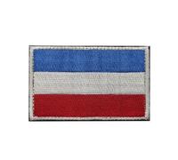 GreatRise Lot de 2 écussons brodés drapeau du Luxembourg de l'UE et de l'Europe - Patch militaire crochet et boucle pour sac à dos, uniforme, airsoft et casquette de baseball
