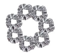 GreatRise Lot de 2 élastiques à cheveux pour femme - Paillettes - Souples - Pour queue de cheval - N'abîment pas les cheveux - Pour femmes et filles - Cheveux épais et fins - Gris foncé