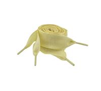 GreatRise Lot de 2 paires de lacets ondulés de 2,5 cm - Ruban plat et large - Sangle en tissu - Pour chaussures de sport, chaussures d'enfant et femme, ballerines, jaunes - 80 cm