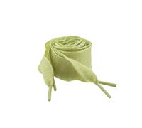 GreatRise Lot de 2 paires de lacets ondulés de 2,5 cm - Ruban plat - Une couche - Sangle en tissu - Pour chaussures de sport, chaussures d'enfant et femme, ballerines, vert matcha - 80 cm