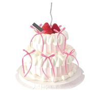 GreatRise Lot de 20 petits nœuds en satin de 8 x 12 cm - Pour décoration de gâteau - Nœuds prêts à l'emploi - Pour travaux manuels, sacs cadeaux, gâteaux, desserts, pâtisseries - Rose