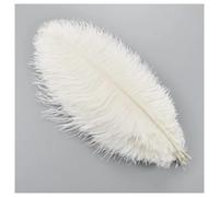 GreatRise Lot de 30 plumes d'autruche naturelles douces - 15-20 cm - Pour mariage, Halloween, décoration de table - Blanc