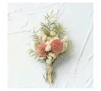 GreatRise Lot de 4 mini bouquet de fleurs séchées - Corsages - Fleurs séchées - Petit bouquet de fleurs séchées - Pour bricolage - Vase - Décoration - Accessoires photo #A