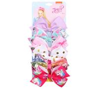 GreatRise Lot de 6 barrettes à cheveux en forme de nœud pour fille de 12,7 cm - Pinces à cheveux avec nœud en forme de crocodile antidérapant - Multicolore - Avec nœud - Accessoire de cheveux mignon