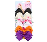 GreatRise Lot de 6 barrettes à cheveux en forme de nœud pour fille de 12,7 cm - Pinces à cheveux avec nœud en forme de crocodile antidérapant - Multicolore - Avec nœud - Accessoire de cheveux mignon