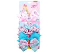 GreatRise Lot de 6 barrettes à cheveux en forme de nœud pour fille de 12,7 cm - Pinces à cheveux avec pince crocodile antidérapante - Multicolore - Bec de canard - Accessoire de cheveux mignon