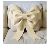 GreatRise Nœud géant à suspendre pour sapin de Noël, cheminée, maison, porte, mariage, fête, 30 cm - Blanc laiteux