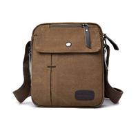 GreatRise Petit sac messenger en toile pour homme - Sac de travail à bandoulière - Grande capacité - Plusieurs compartiments - Pour le travail, l'école, la vie quotidienne, le café