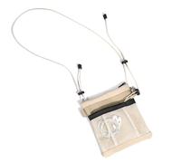 GreatRise Petite poche en maille pour téléphone portable - Organiseur en maille avec fermeture éclair - Sac de voyage - Sac de sport pour chargeur, écouteurs, clés, téléphone portable, kaki, 18*2*20cm