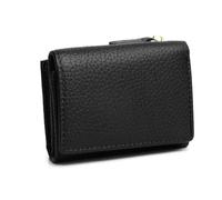 GreatRise Portefeuille pour femme en cuir véritable avec blocage RFID, portefeuille pliable avec petit portefeuille, grande capacité, portefeuille avec 6 emplacements pour cartes, 1 poche à monnaie et