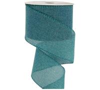 GreatRise Rouleau de ruban de jute 4 cm x 5 m en toile de jute pour Noël, mariage, anniversaire, cadeaux, maison, fête, décoration bleu sarcelle