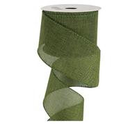 GreatRise Rouleau de ruban de jute 4 cm x 5 m en toile de jute pour Noël, mariage, anniversaire, cadeaux, maison, fêtes, décoration vert herbe