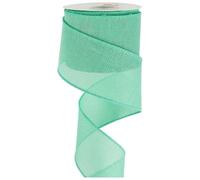 GreatRise Rouleau de ruban en toile de jute 4 cm x 5 m - Pour Noël, mariage, anniversaire, cadeau, maison, fête, décoration - Vert menthe