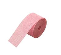 GreatRise Ruban en toile de jute - 10 m de large - 5 cm de large - Ruban décoratif en toile de jute - Pour bricolage, scrapbooking, emballage cadeau, mariage, Noël, fête - Rose