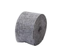 GreatRise Ruban en toile de jute - 10 m de large - 5 cm de large - Ruban décoratif en toile de jute - Pour bricolage, scrapbooking, emballage cadeau, mariage, Noël, fête - Gris