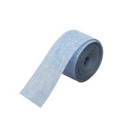 GreatRise Ruban en toile de jute - 10 m de large - 5 cm de large - Ruban décoratif en toile de jute - Pour bricolage, scrapbooking, emballage cadeau, mariage, Noël, fête - Bleu clair