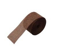 GreatRise Ruban en toile de jute de 10 m de large - 5 cm de large - Ruban décoratif en toile de jute - Pour bricolage, scrapbooking, emballage cadeau, mariage, Noël, fête - Café