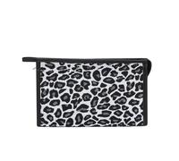 GreatRise Trousse de toilette blanche et noire pour femme - Étanche - Trousse de maquillage - Motif léopard - Organiseur portable avec poignée, #2-léopard