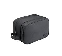 GreatRise Trousse de toilette étanche en cuir synthétique pour femme et homme - Grand espace de rangement - Organiseur de maquillage - Bagage à main - Trousse de toilette avec poignée pour accessoires