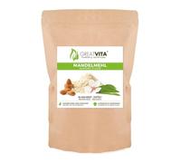 GreatVita Farine d'amande dégraissée et blanchie, amandes finement moulues, sans gluten, riche en protéines, idéale pour la pâtisserie, la panure et les recettes à faible teneur en glucides (800 g