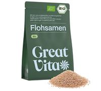 GreatVita Graines de psyllium bio - 1000 g - 99 % pures et naturellement sans gluten - Source de fibres de qualité supérieure - Végétaliennes - Sans additifs - Conditionné en Allemagne - GreatVita