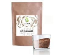 GreatVita Lot de 3 graines de psyllium bio 1000 g | 99 % de graines de psyllium entières pures - Qualité biologique certifiée en provenance d'Inde | Riche en fibres et sans gluten - Végétalien - Idéal