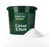 GreatVita Natron Pulver Lebensmittelqualität E500ii - Backpulver Großpackung Natriumhydrogencarbonat - Baking Soda Haushaltsreiniger zum Putzen Backen Umweltfreundlich