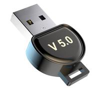 Greatzer USB Adaptateur Bluetooth Transmetteur Bluetooth 5.0 Emetteur Bluetooth Dongle USB Bluetooth Appel Vocal PC Plug & Play Soutient Mac OS/Windows/Linux Noir