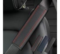 GREB 2 Pièces Voiture ProtèGe Ceinture pour Porsche 718 Boxster Cayman / 911 Carrera Turbo Targa / 918 Spyder, Rembourrage de Ceinture de Sécurité Confortable Respirant Accessoires Auto,B-Red