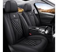 GREB Housse de Siège de Voiture pour Hyundai Sonata Hybrid 2011-2019 2020 2021 2022 2023 2024 2025, Confortable Respirant Cuir étanche Antidérapants Siège Auto Protecteur,A Black