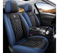 GREB Housse de Siège de Voiture pour Hyundai Sonata Hybrid 2011-2019 2020 2021 2022 2023 2024 2025, Confortable Respirant Cuir étanche Antidérapants Siège Auto Protecteur,F Black-Blue