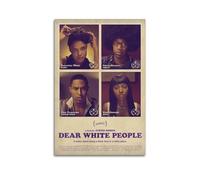 greb Poster du film Dear White People sur toile - Décoration de chambre - Poster artistique pour chambre à coucher - 60 x 90 cm - Style sans cadre